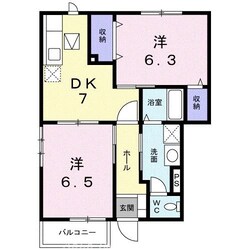 サンメゾン元山　Ａの物件間取画像